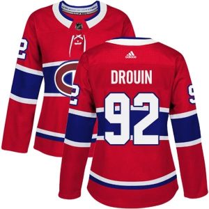 Damen Montreal Canadiens Trikot Jonathan Drouin 92 Rot Authentic